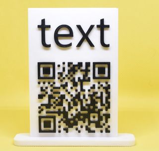 Placa com codigo QR customizavel