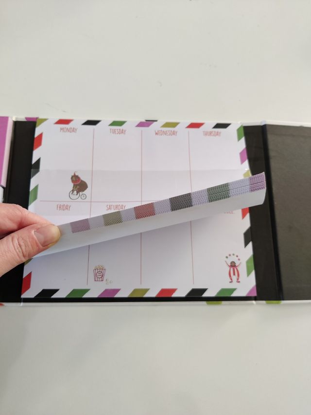 Agenda multifunzione post-it tema circo