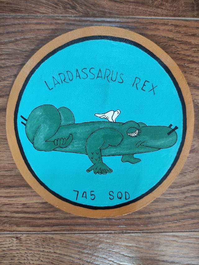 Parche de cuero pintado a mano réplica ww2