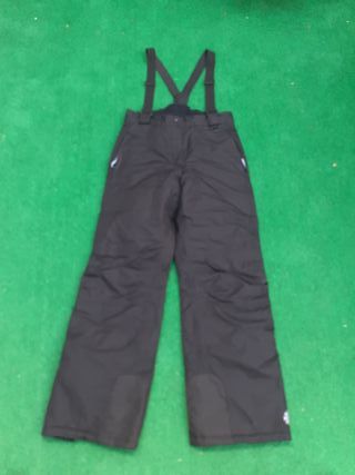 Pantalón de nieve negro con tirantes talla 146/152