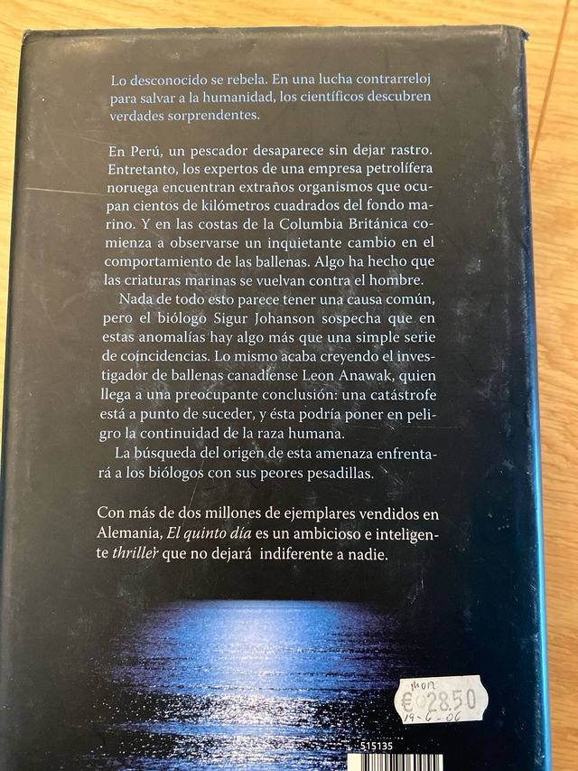 Novela El Quinto Día