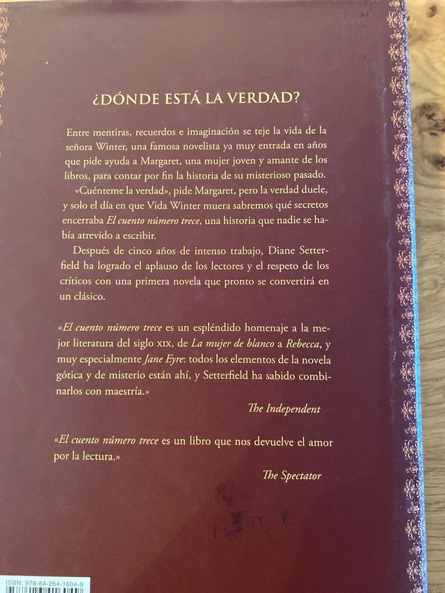 Novela El Cuento número Trece