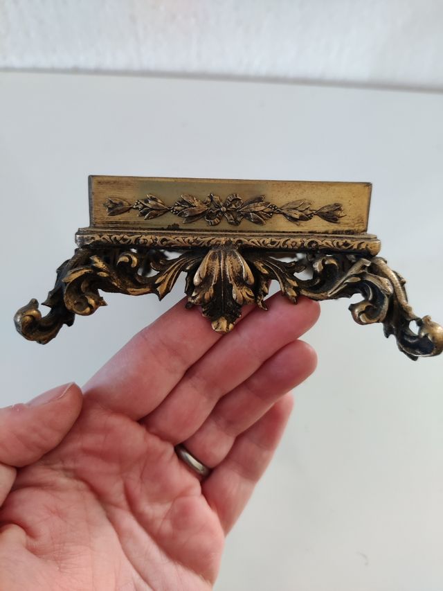 Base rettangolare per lampada in metallo