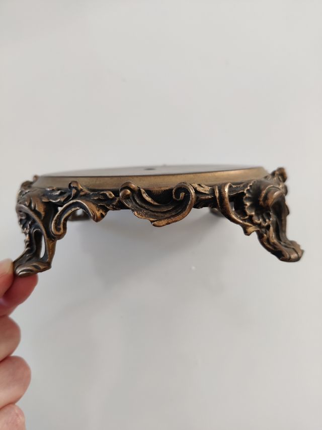 Base per lampada in metallo rotonda