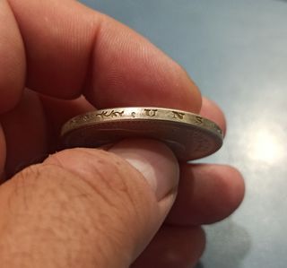 1896. 5 Marcos Anhalt + Factura Plata Réplica   