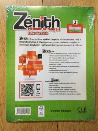 Zenith 3 B1 Cuaderno ejercicios francés