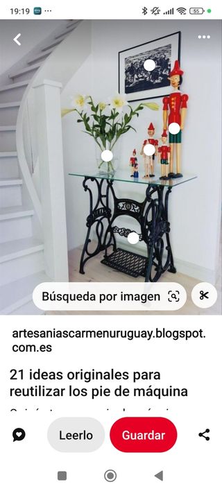 Patas maquina coser antigua