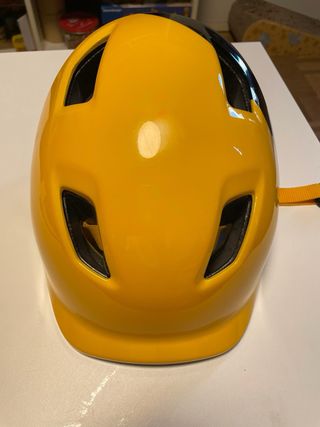 Casco bicicleta niños Btwin 500 amarillo