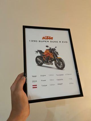 Poster KTM superduke R EVO