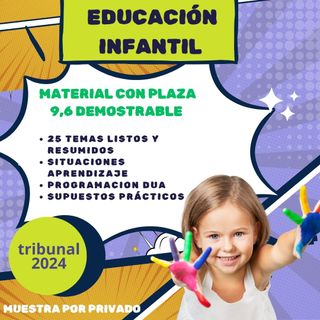 TEMARIO Y PROGRAMACIÓN INFANTIL 2026