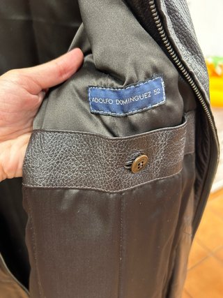 Cazadora piel hombre