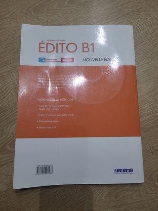 Libro de francés edito B1 dider