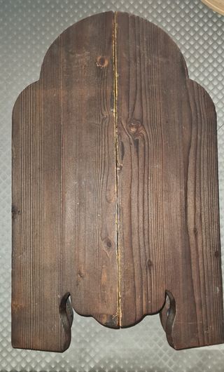 Reloj pared antiguo triptico