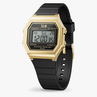 RELOJ ICE digit retro Black Gold