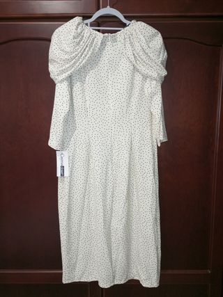 Vestido de lunares a estrenar, con etiqueta 