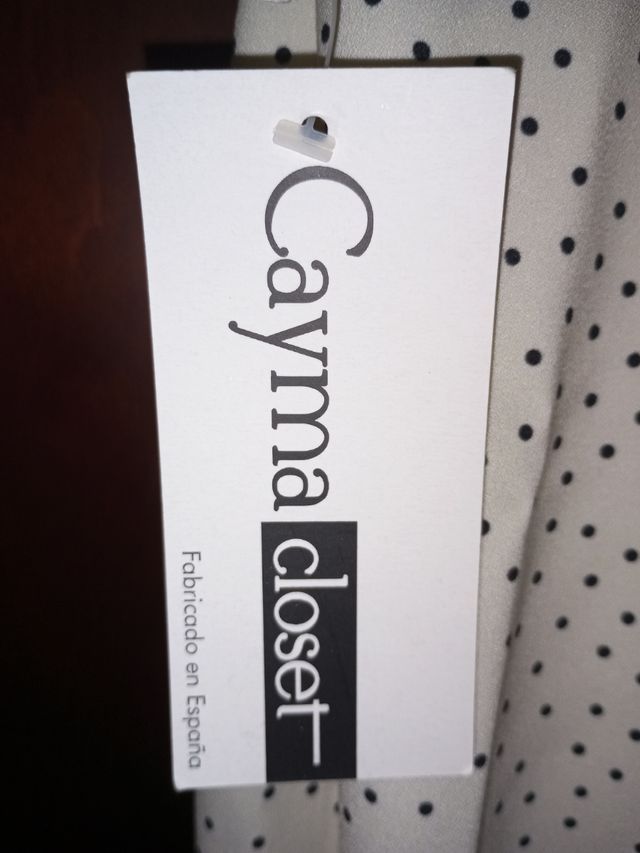 Vestido de lunares a estrenar, con etiqueta 