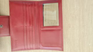 Elegante Cartera/billetera de piel nueva de color