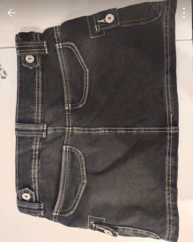 Falda denim Bershka