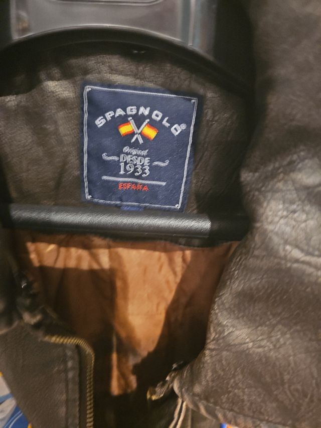 Chaqueta piel aviador spagnolo