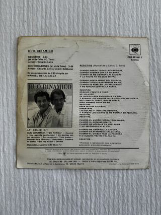 vinilo 7 pulgadas Duo Dinámico - Resistiré