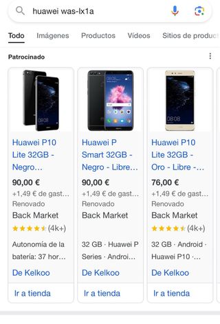 Huawei P10 lite 32gb negro