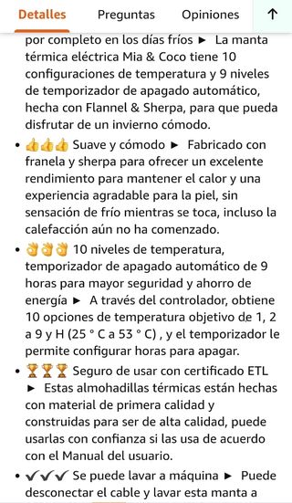 Manta Electrica 130x160