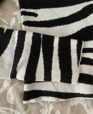 Top de cebra asimétrico