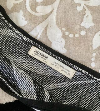 Top de cebra asimétrico