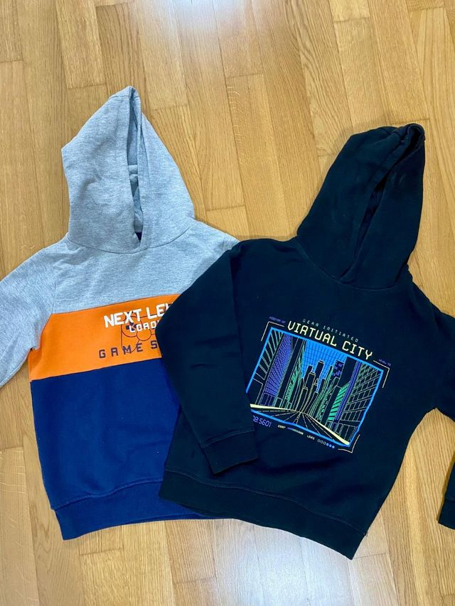 N.2 felpe bambino 7-8 anni 128 cm