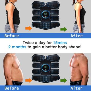 Electroestimulador Muscular, EMS Abdominal unisex