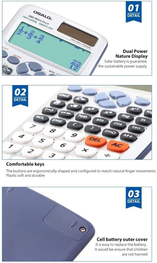 Calculadora científica 417 funciones similar CASIO