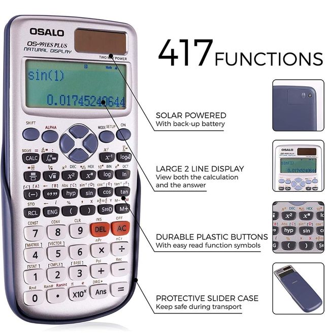 Calculadora científica 417 funciones similar CASIO