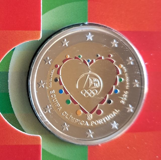 Moeda Comemorativa Proof Equipa Olímpica Portugal 