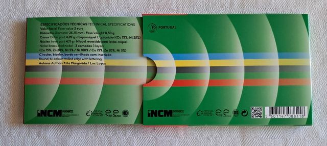 Moeda Comemorativa Proof Equipa Olímpica Portugal 