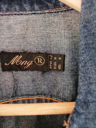 Cazadora vaquera de mango 