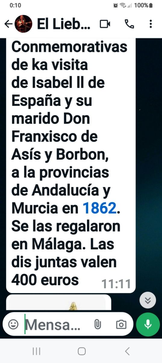 Platos únicos de bronze ano 1862 grandes