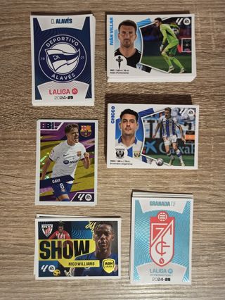 Cromos Liga Este 2024-25. Preferible cambios.