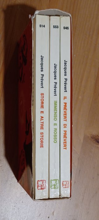 Cofanetto tre libri Prevért, vintage 1970