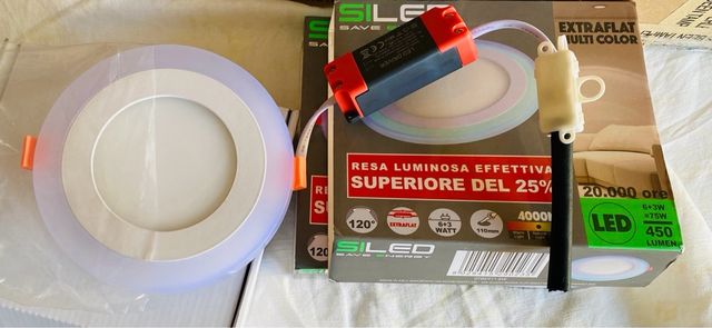 Coppia di Faretti LED luce bianco naturale