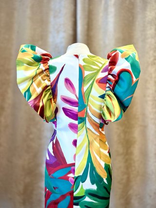 Vestido corto estampado