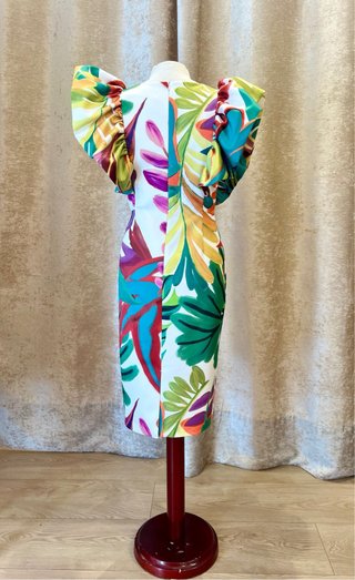 Vestido corto estampado