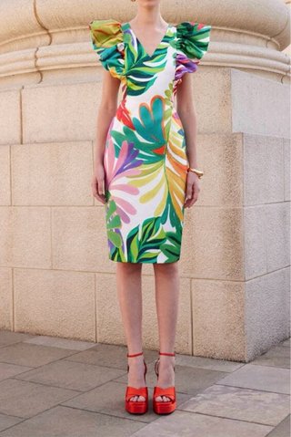 Vestido corto estampado