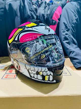 Casco Scorpion Integral 491 Pirata rosa 