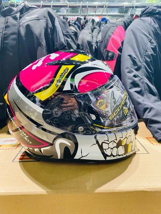 Casco Scorpion Integral 491 Pirata rosa 