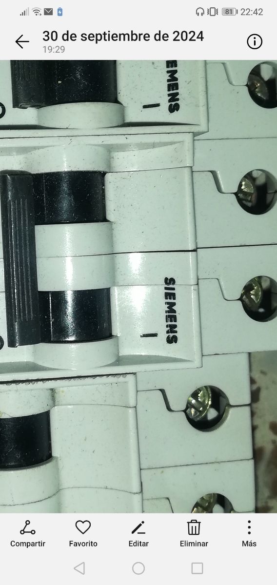 Automáticos Siemens llave interruptor eléctrico