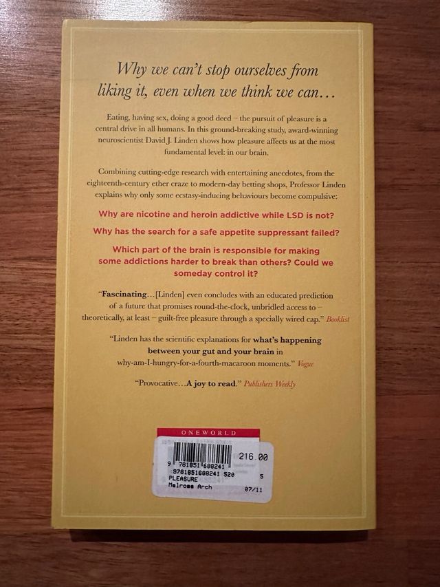 Pleasure di David J. Linden