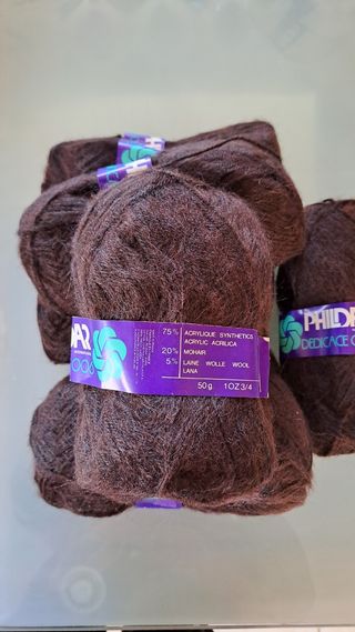 10 gomitoli di lama mohair Phildar