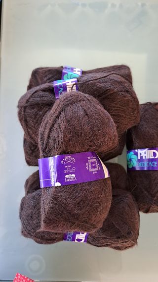 10 gomitoli di lama mohair Phildar
