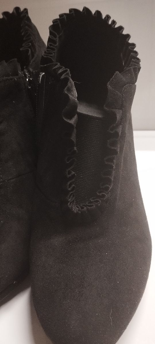 Botines mujer tacón terciopelo