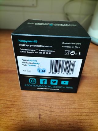 Tetinas de cereales para biberón Happymami